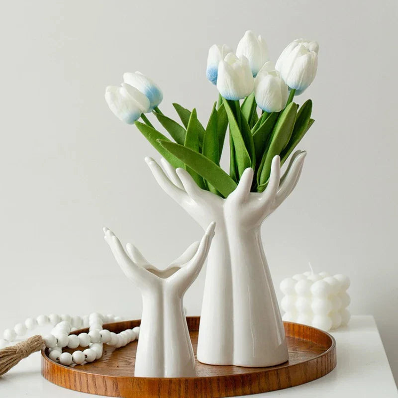DecorBites™ Hand-painted Ceramic Flower Vase Home Decor