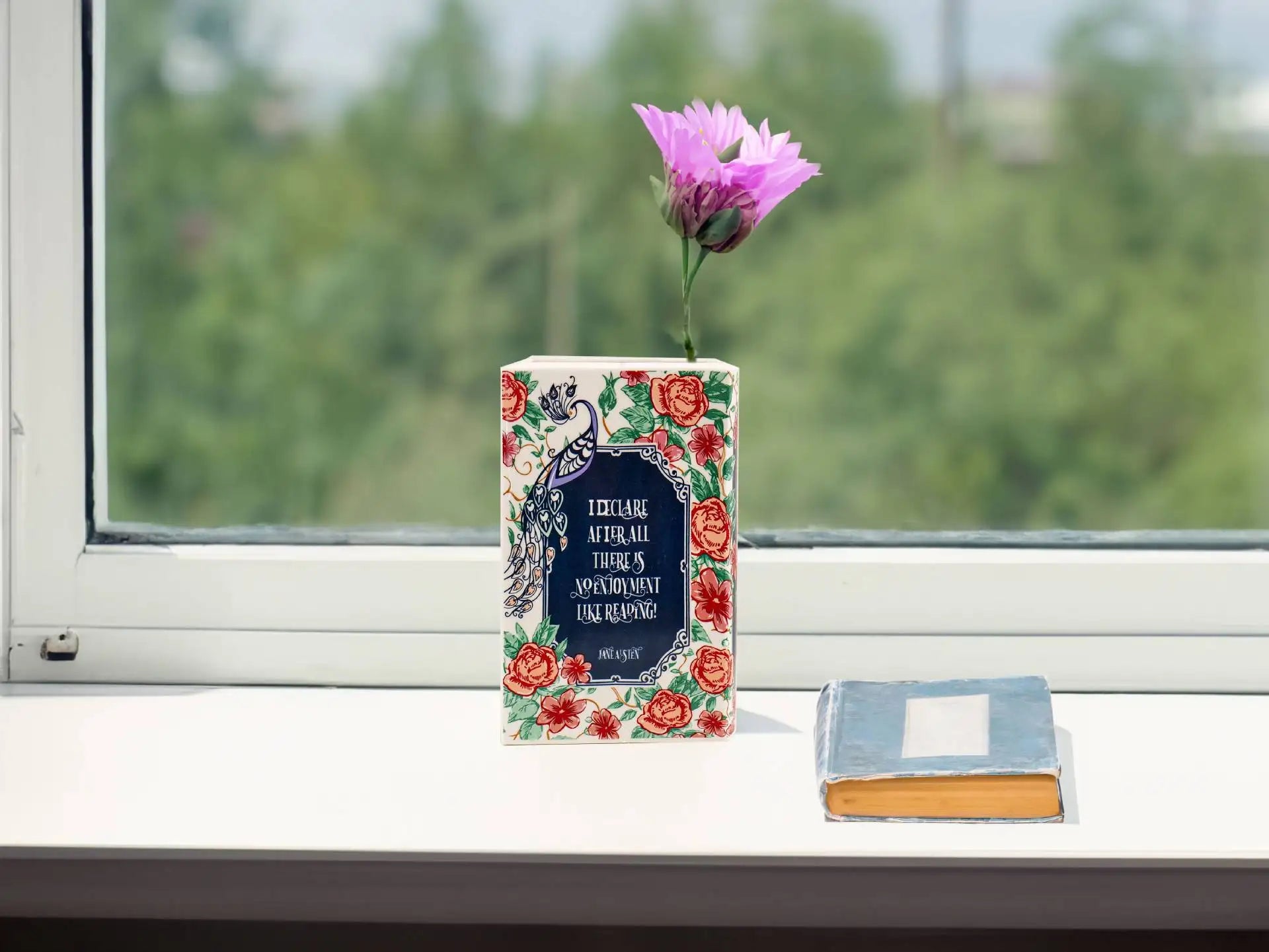 Hand-painted Flower Ceramic Vase - Home Decor - Vase