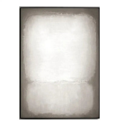DecorBites handmade abstract oil painting wall art with soft textured brushstrokes in muted white and gray tones