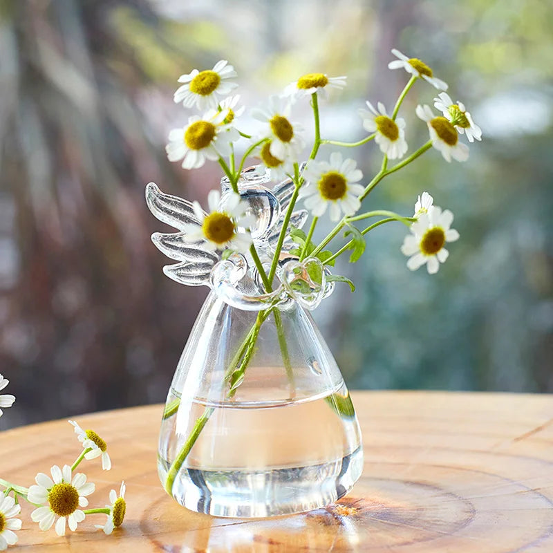 DecorBites™ Handmade Angel Glass Vase - Home Decor