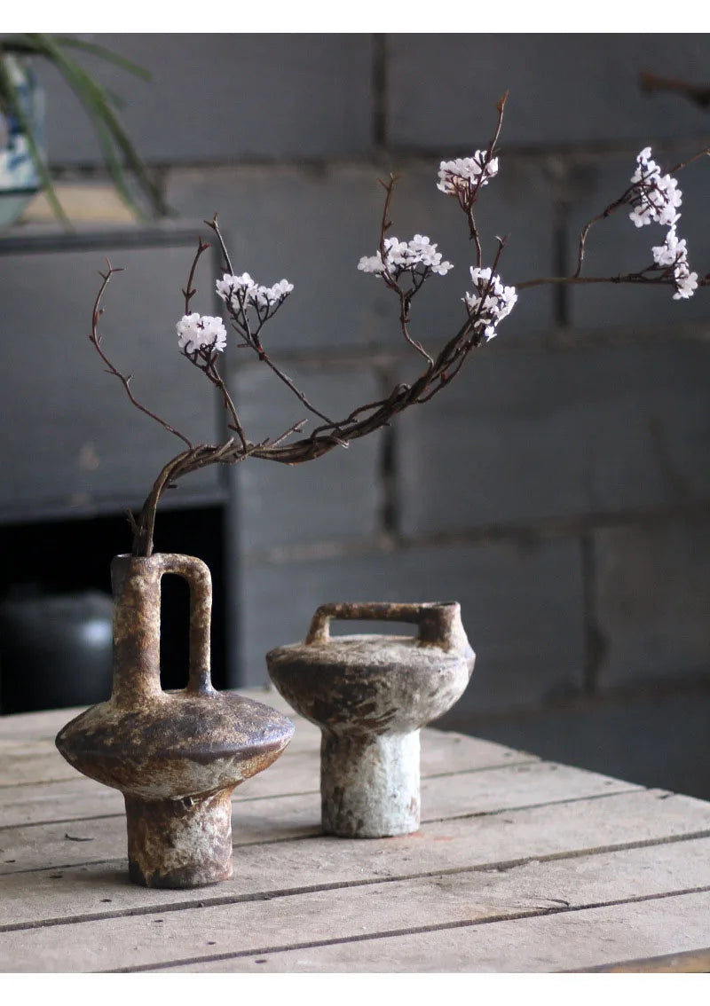 Handmade Ceramic Vase for Dried Flowers - Vase