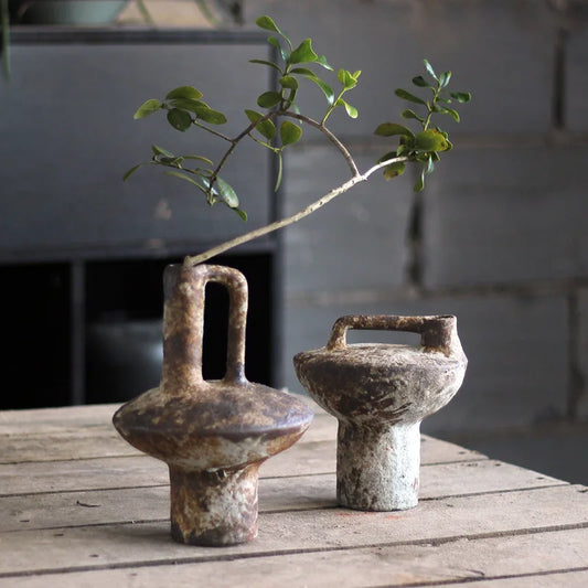 Handmade Ceramic Vase for Dried Flowers - Vase