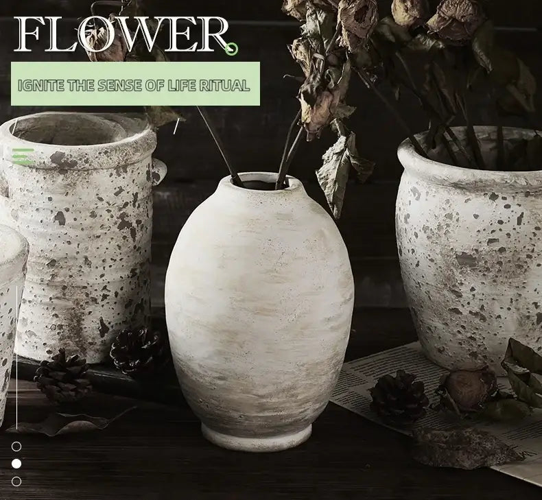 Handgefertigte Keramikvasen - Vintage-Stil Heimdekoration - Wie auf dem Bild - Vase