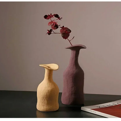 Handmade Nordic Ceramic Flower Vase for Luxury Home - Vase