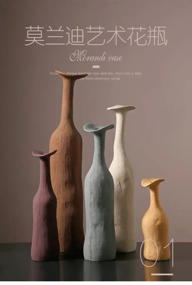 Handmade Nordic Ceramic Flower Vase for Luxury Home - Vase