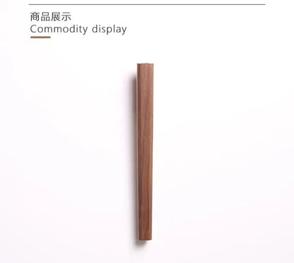 Decorbites™ handmade nordic wooden wall vase with sleek solid wood handle and natural grain finish
