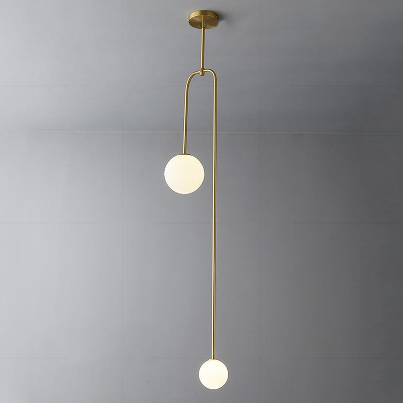 Hanging Lights - Gold / Circle