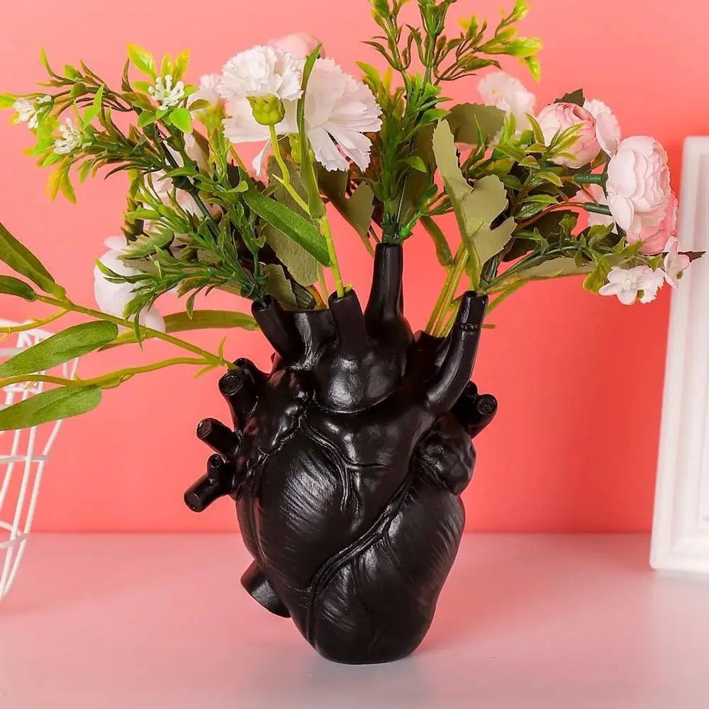 Heart Shape Resin Vase - 4 Colors - Vase