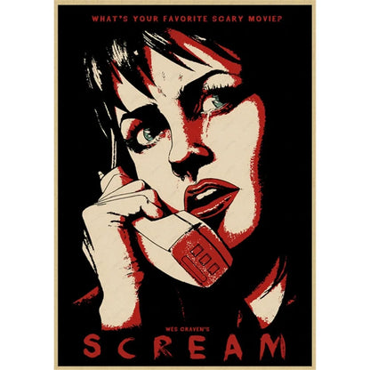 Horror Movie Retro Poster Wall Art - z12 / 30X40cmNoframe - Posters