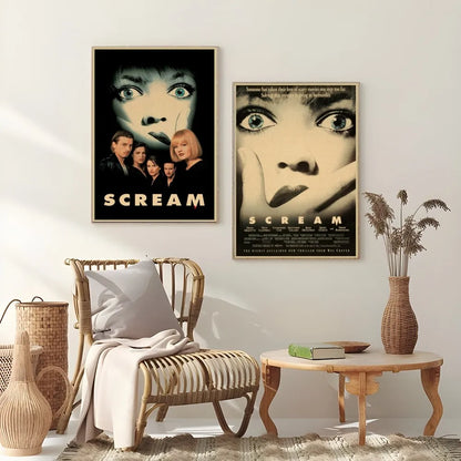 Horror Movie Retro Poster Wall Art - Posters