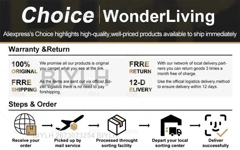 Choice Wonderliving banner advertising DecorBites Hydroponic glass flower pots set of 2 with free shipping and 12-day delivery guarantee