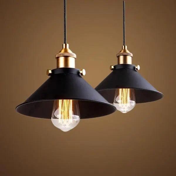 Industrial Pendant Lighting - 2 Pieces