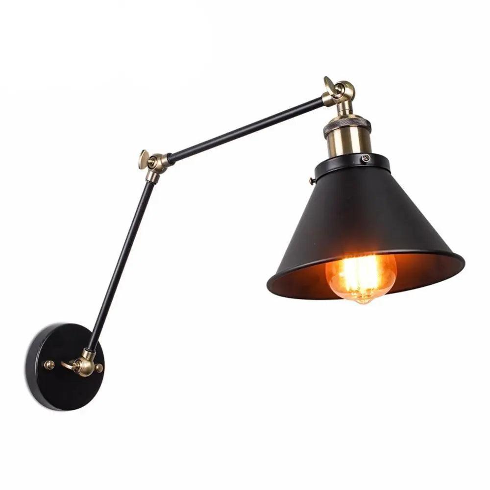 Industrial Plug In Wall Sconce - Hardwired