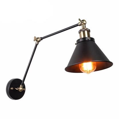 Industrial Plug In Wall Sconce - Hardwired