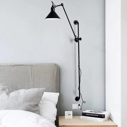 Industrial Plug In Wall Sconce - Haley