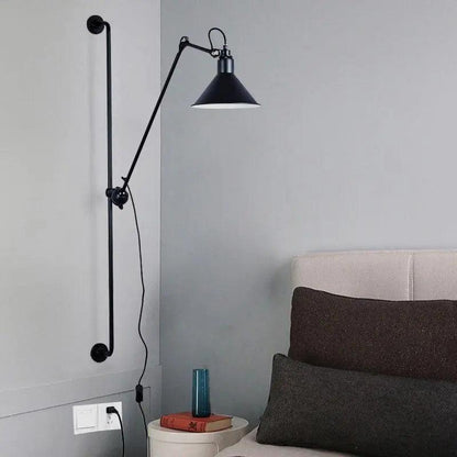 Industrial Plug In Wall Sconce - Haley