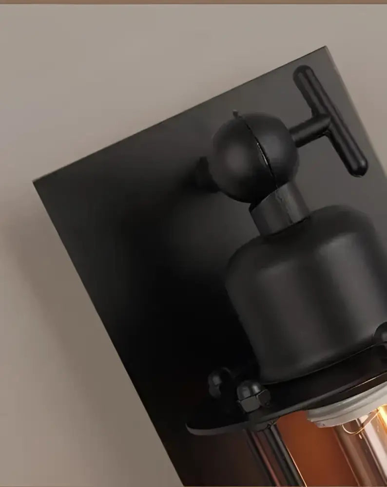 Decorbites™ industrial style vintage bar wall lamp black matte finish with exposed edison bulb bo-ha vintage design