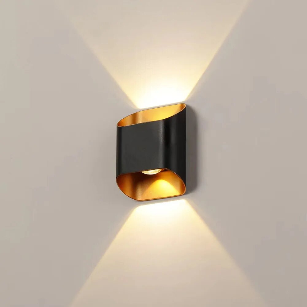 IP65 Modern LED Outdoor Wall Lights - Black