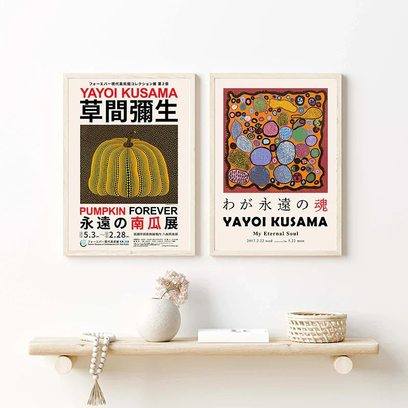 Japanese Abstract Art Canvas Print for Home Décor - Posters