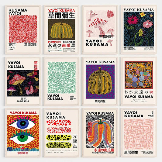 Japanese Abstract Art Canvas Print for Home Décor - Posters