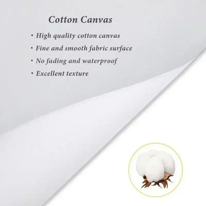 White cotton canvas with smooth surface and waterproof qualities in decorbites™ japanese abstract blue wave print