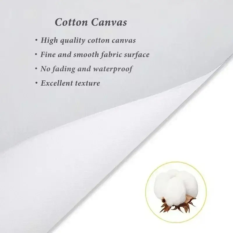 White cotton canvas with smooth surface and waterproof qualities in decorbites™ japanese abstract blue wave print