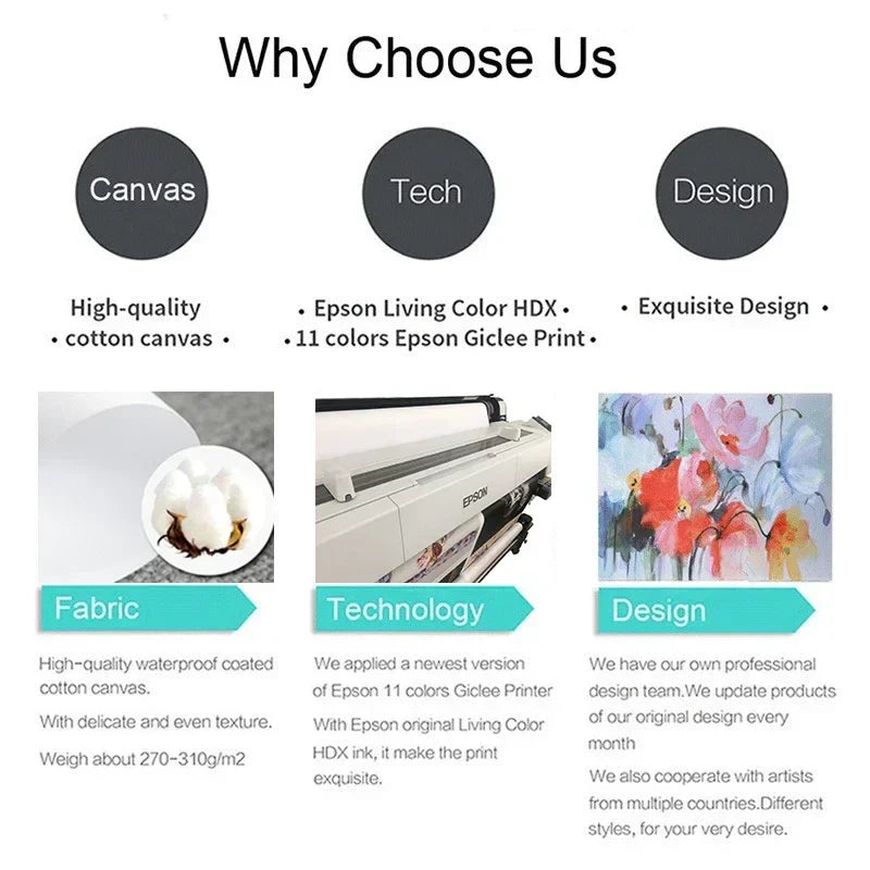 Japanese Koi Cat Abstract Wall Art Print - Posters