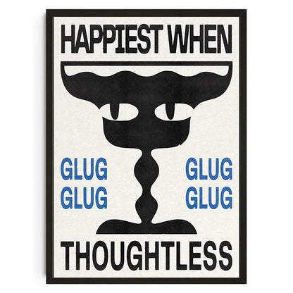 Japanese Koi Cat Abstract Wall Art Print - Posters