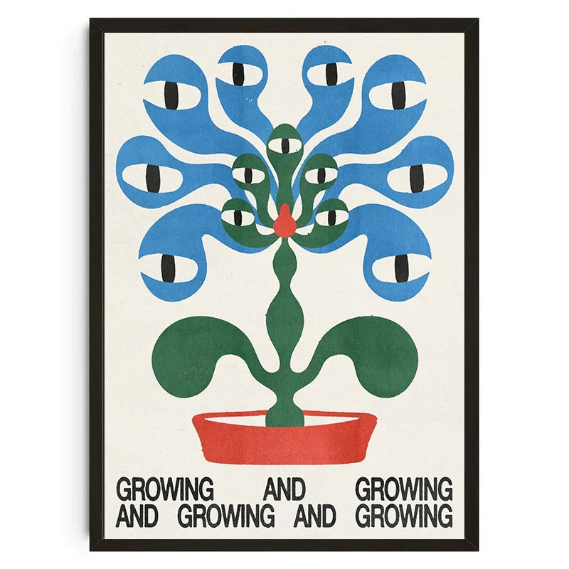 Japanese Koi Cat Animal Canvas Wall Art - Posters