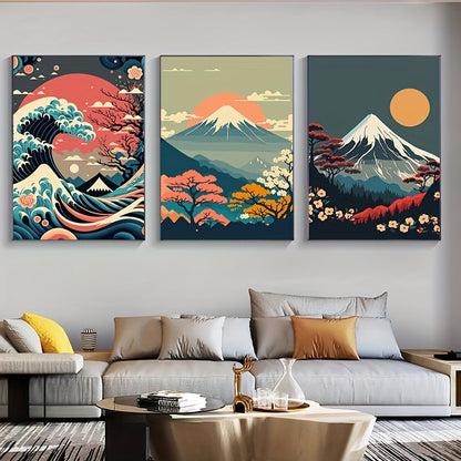 Japanese Nature Landscape Canvas Wall Art - Posters