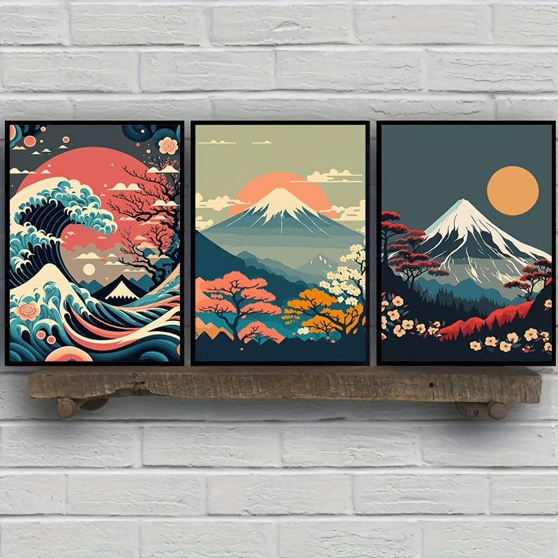 Japanese Nature Landscape Canvas Wall Art - Posters