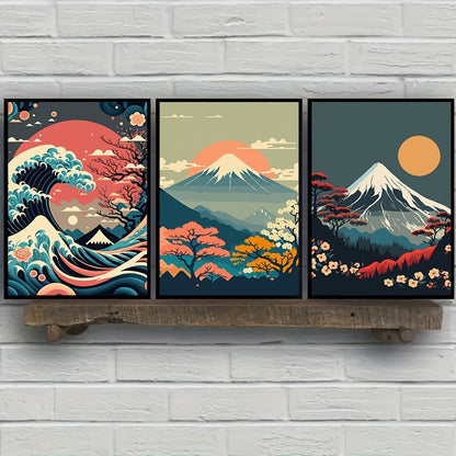Japanese Nature Landscape Canvas Wall Art - Posters