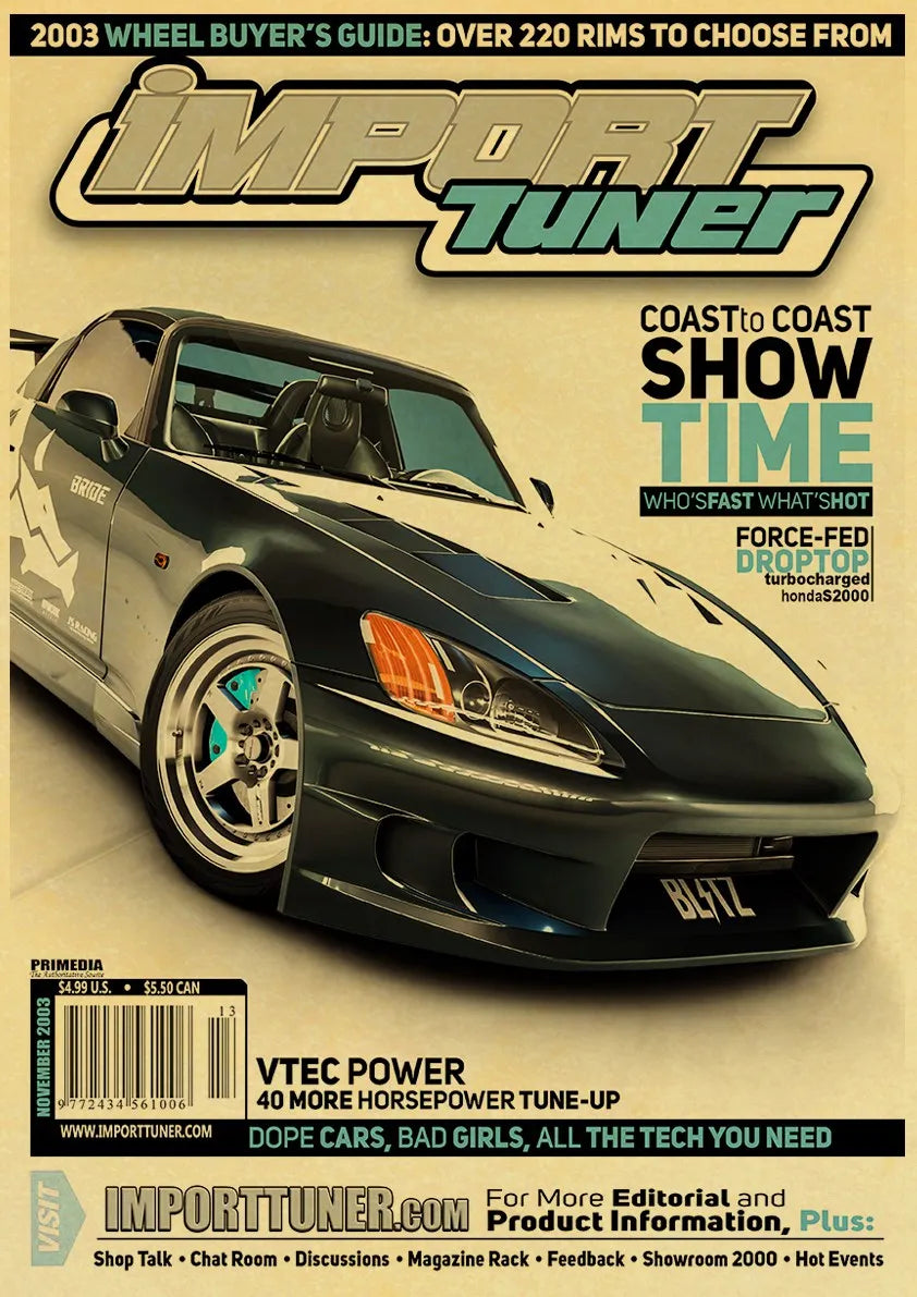 JDM Retro Racing Car Poster Prints - Y092 22 / 42X30cm - Posters