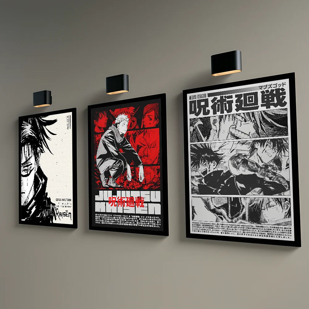 Jujutsu Kaisen Anime Poster Wall Art - Posters