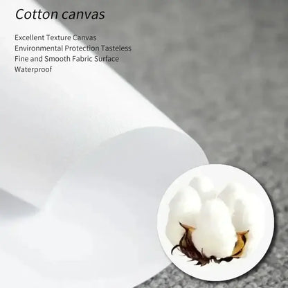 White cotton canvas fabric with fine smooth texture and waterproof features for katsushika hokusai blue waves wall art