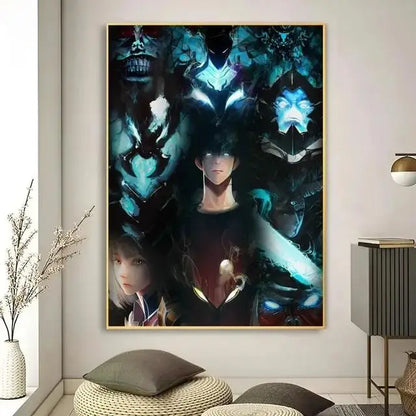 Kawaii Cat Anime Canvas Wall Art - P15 / 30x40cm No Frame - Posters