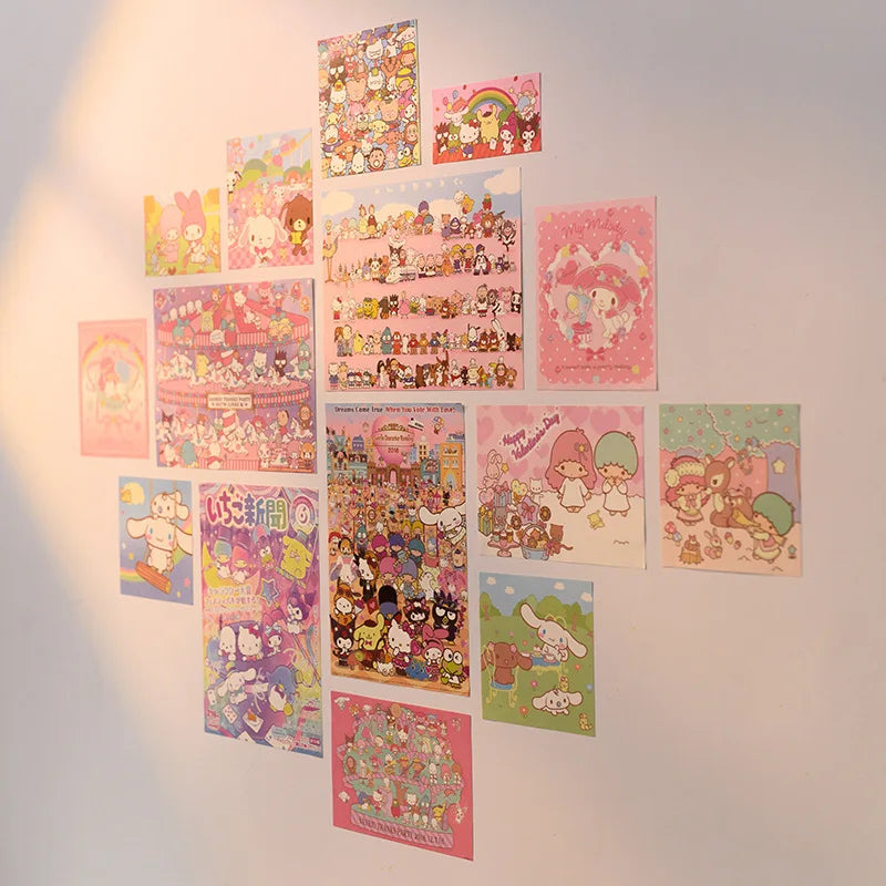 Kawaii HelloKitty Monthly Poster Set - 15pcs - Posters