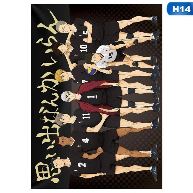 Kids Haikyuu Volleyball Anime Canvas Poster - P6 / 20x30cm No Frame - Posters