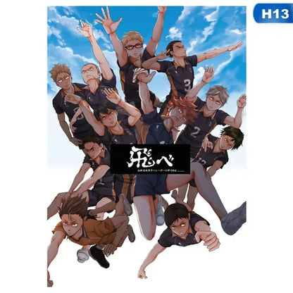 Kids Haikyuu Volleyball Anime Canvas Poster - P5 / 50x70cm No Frame - Posters