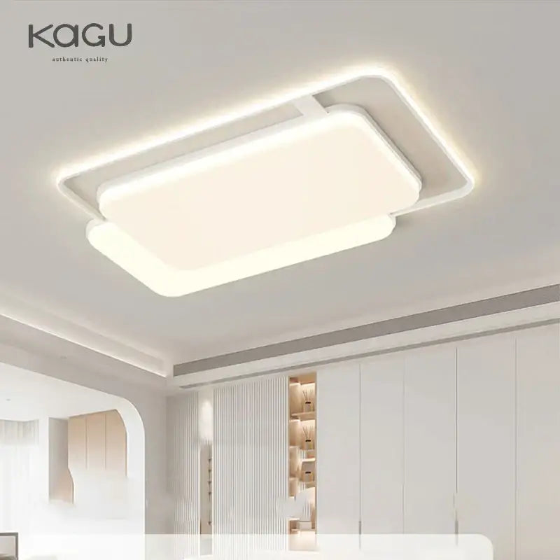 Modern decorbites led ceiling light with a sleek white frame and soft diffused glow for indoor ceiling lights use