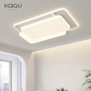 Modern rectangular decorbites led ceiling light with sleek white frame and soft diffused glow for indoor use