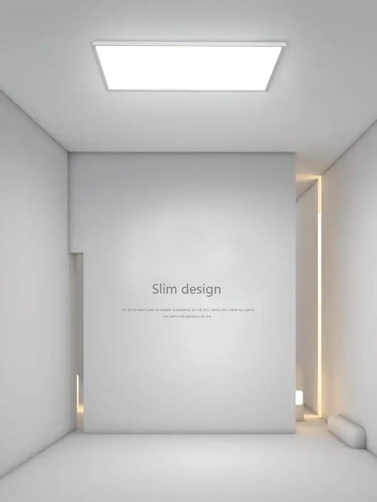 A sleek rectangular white decorbites led ceiling light with minimalist modern design for home lighting use
