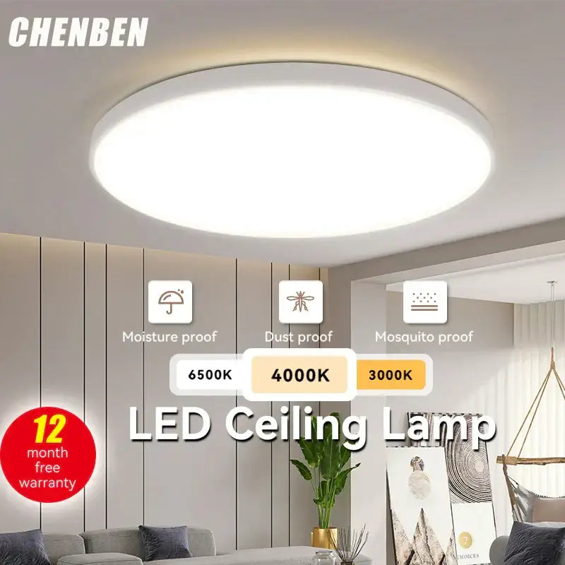 White circular decorbites led ceiling light with sleek modern design ideal for contemporary ceiling lighting spaces