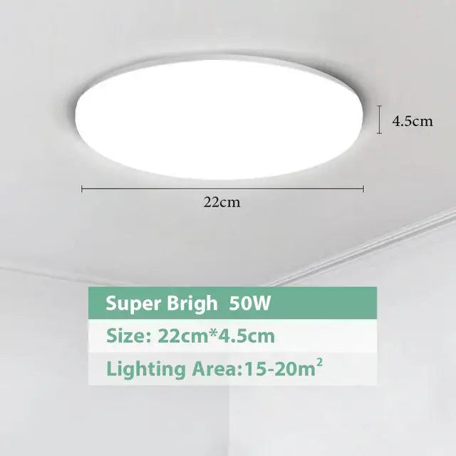 White oval decorbites led ceiling light with sleek modern design and dimensions 22cm by 4.5cm for modern spaces