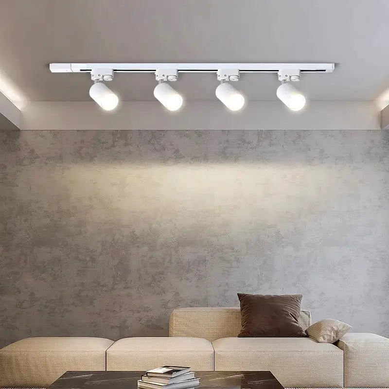 White decorbites led ceiling lights with four adjustable spotlights for indoor living room and bedroom lighting