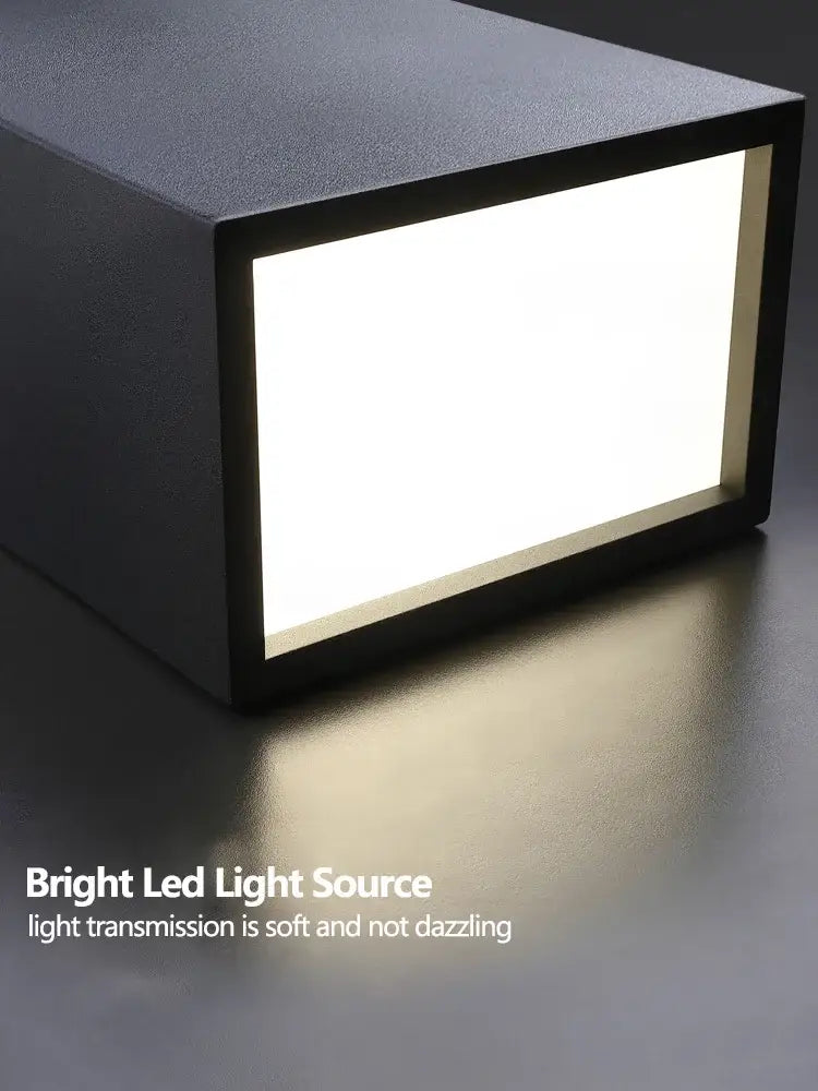 Black rectangular decorbites led ceiling light with matte finish and soft bright illumination for modern living spaces