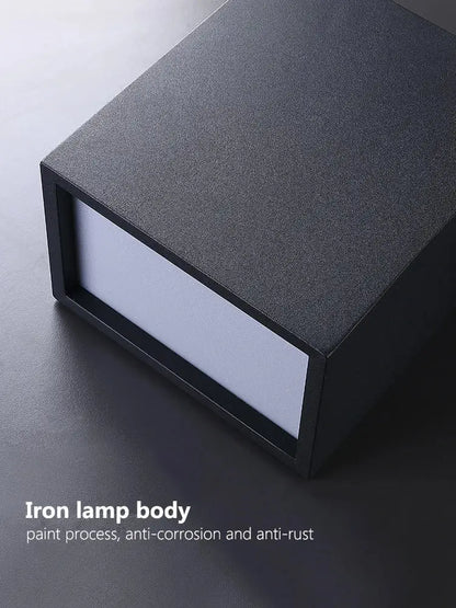 Black textured iron lamp body with matte finish and anti corrosion coating in decorbites led ceiling lights for modern rooms