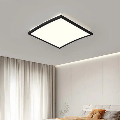 Modern black-framed square decorbites led ceiling light with minimalist design for bedroom, living room, and dining room lighting