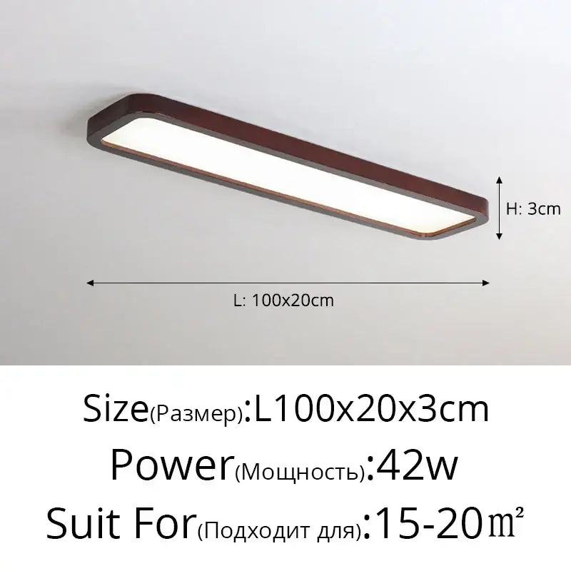 Modern dark brown framed decorbites led ceiling lights with bright white illumination for kitchen and living room use