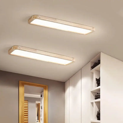 Two sleek rectangular decorbites led ceiling lights with warm white illumination for modern kitchen and living room use